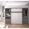 Bestar Cielo 119W Full Murphy Bed and 2 Shelving Units with Drawers (118W), Bark Grey & White 80895-47 - alternate 9